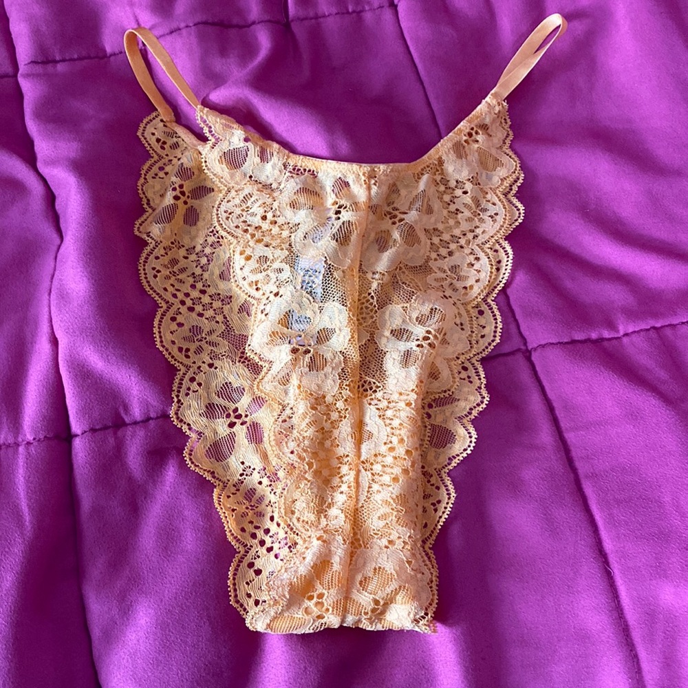 Orange lace panty